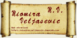 Miomira Veljašević vizit kartica